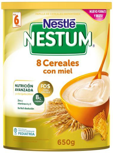 Papillas Nestum 8 Cereals with Honey +6 