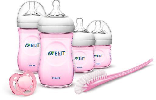 pink avent baby bottles