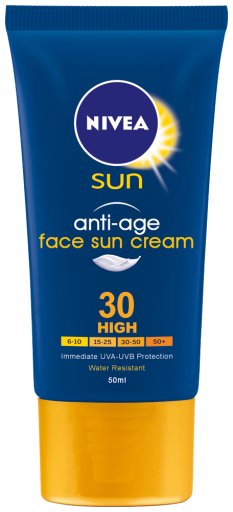 yansıtmak T alkış  Nivea Sun Anti-Aging Face Cream fp 30+ 50 ml
