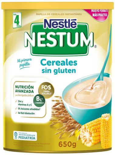 Nestle Nestum Cereales Sans Gluten 4 Mois 650 Gr