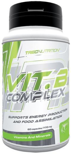 Concentrated B-complex vitamin formula B Complex 60 caps Trec Vit 
