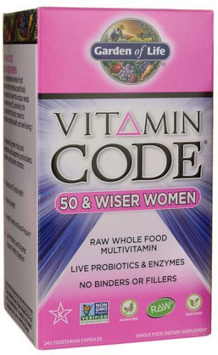 Garden Of Life Vitamin Code 50 Wiser Women 240 Vcaps
