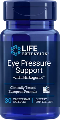 Life Extension ミルトゲノール30野菜カプセルによる眼圧サポート