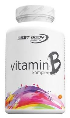 12,31€/100g Best Body Nutrition Vitamin B 2 x 100 Kapseln Pillenbox Schwarz 